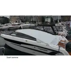 Sort vindskjerm-ramme