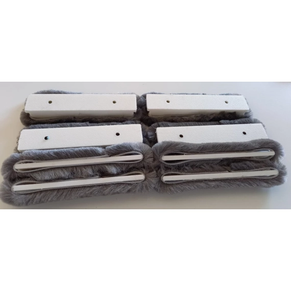 White U-profile block, dampens vibrations, for Axopar 28, 37 main cabin sliding door track